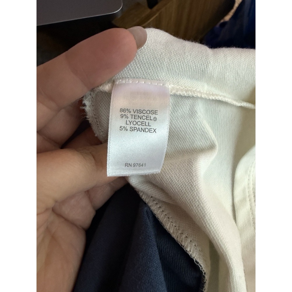 J. Jill Women's Blue White Long Sleeve Layered Top Blouse Size XL Nautical NWT - Picture 6 of 6